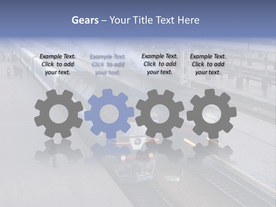 Train Movement Perspective PowerPoint Template