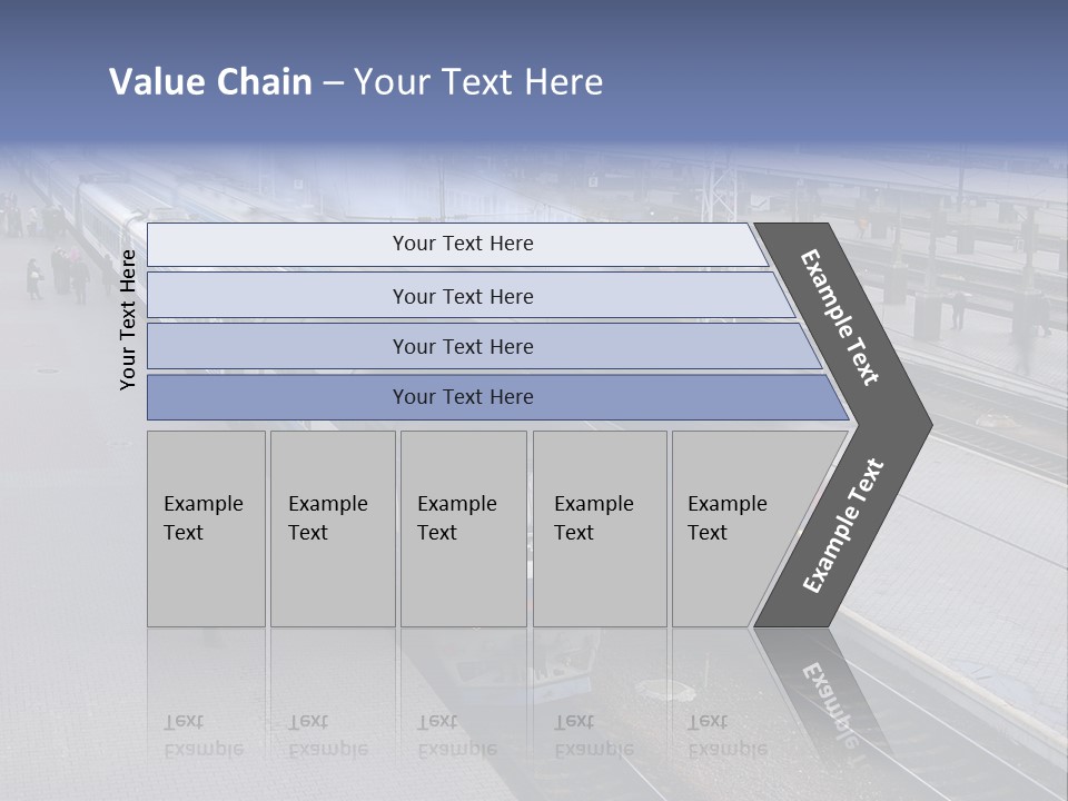 Train Movement Perspective PowerPoint Template