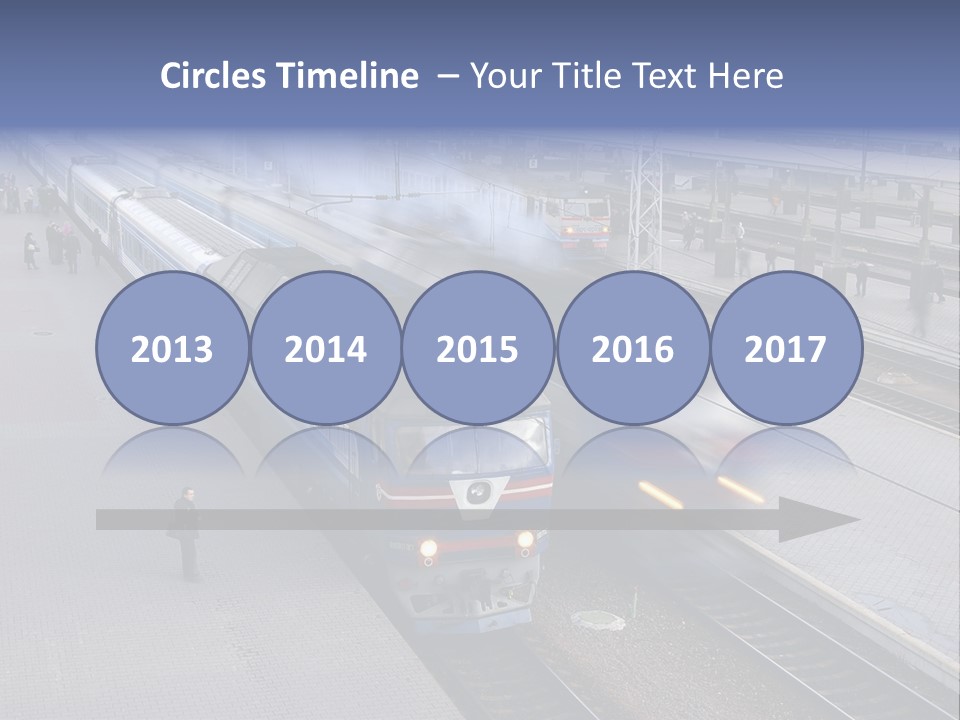 Train Movement Perspective PowerPoint Template