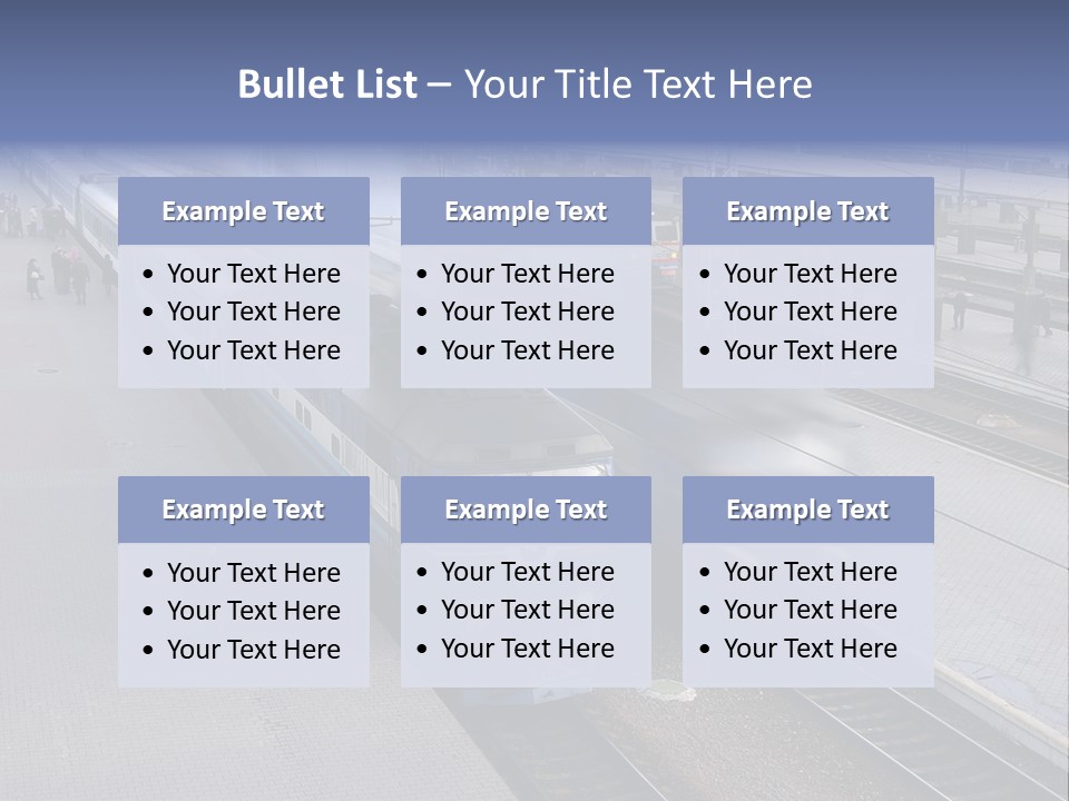 Train Movement Perspective PowerPoint Template