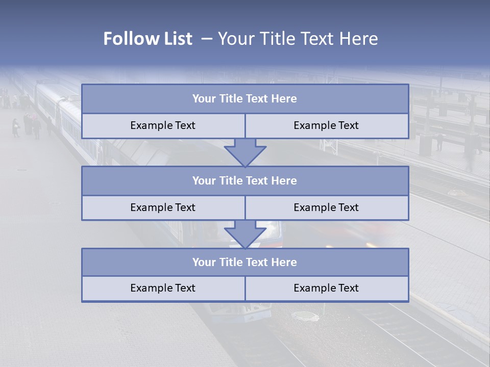 Train Movement Perspective PowerPoint Template