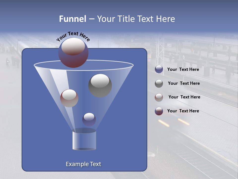 Train Movement Perspective PowerPoint Template