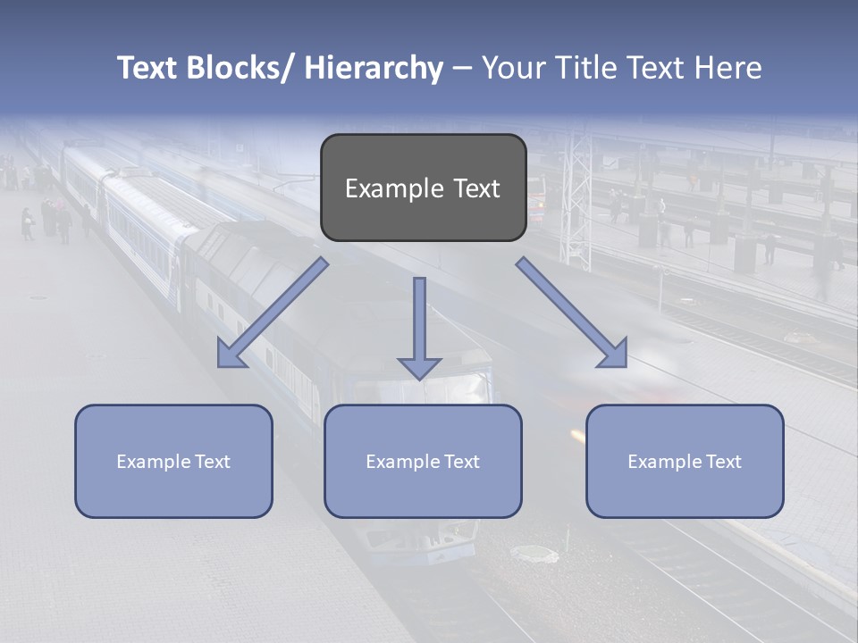 Train Movement Perspective PowerPoint Template