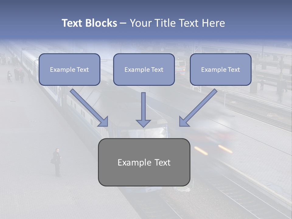 Train Movement Perspective PowerPoint Template