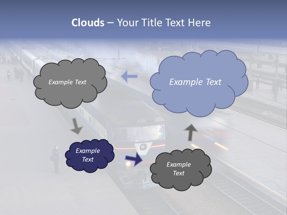 Train Movement Perspective PowerPoint Template
