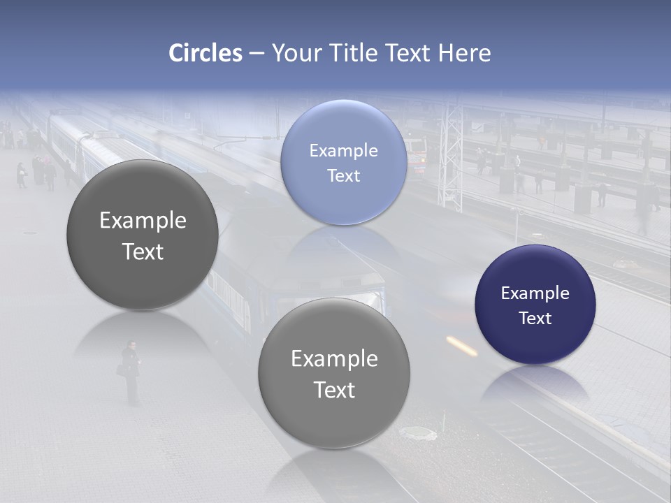 Train Movement Perspective PowerPoint Template