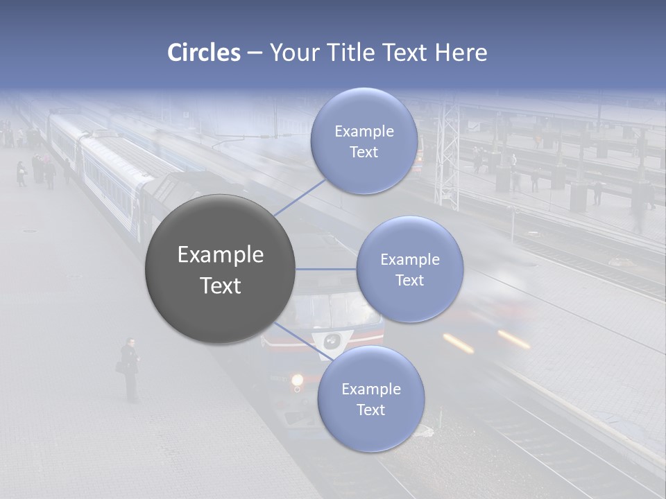 Train Movement Perspective PowerPoint Template