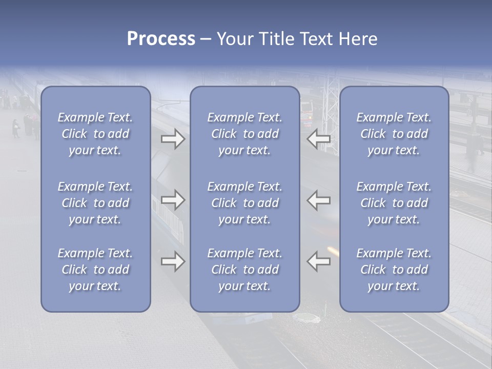 Train Movement Perspective PowerPoint Template