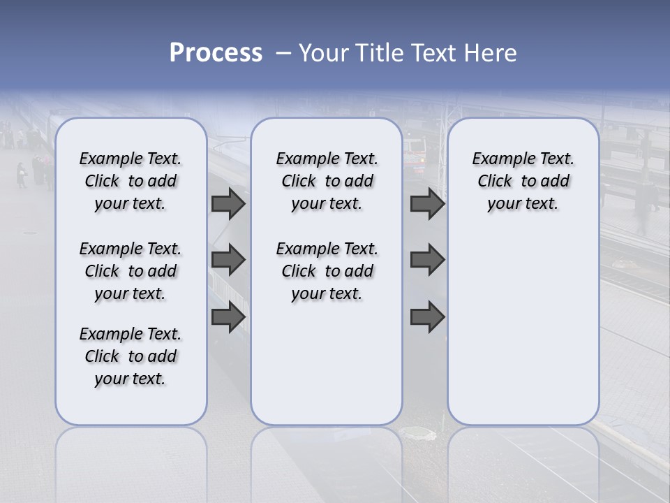 Train Movement Perspective PowerPoint Template