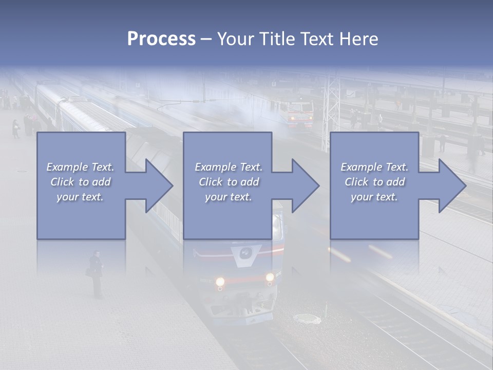 Train Movement Perspective PowerPoint Template