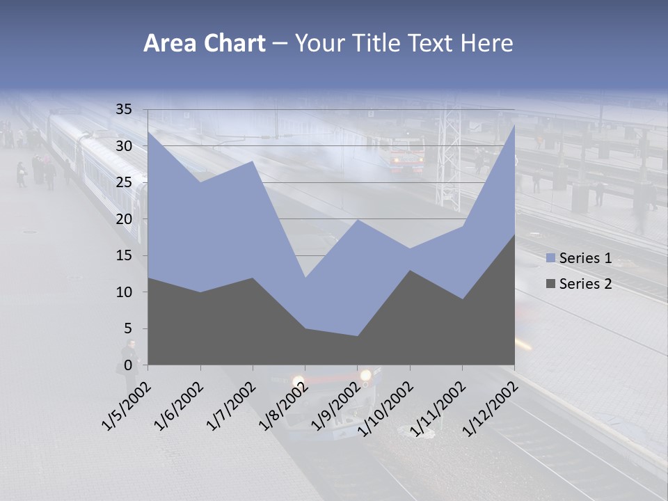 Train Movement Perspective PowerPoint Template