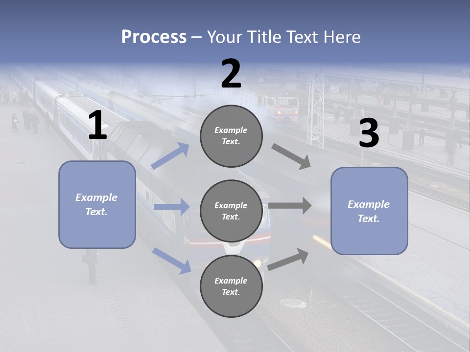 Train Movement Perspective PowerPoint Template