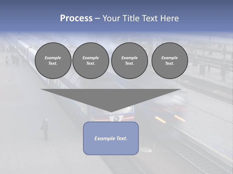 Train Movement Perspective PowerPoint Template