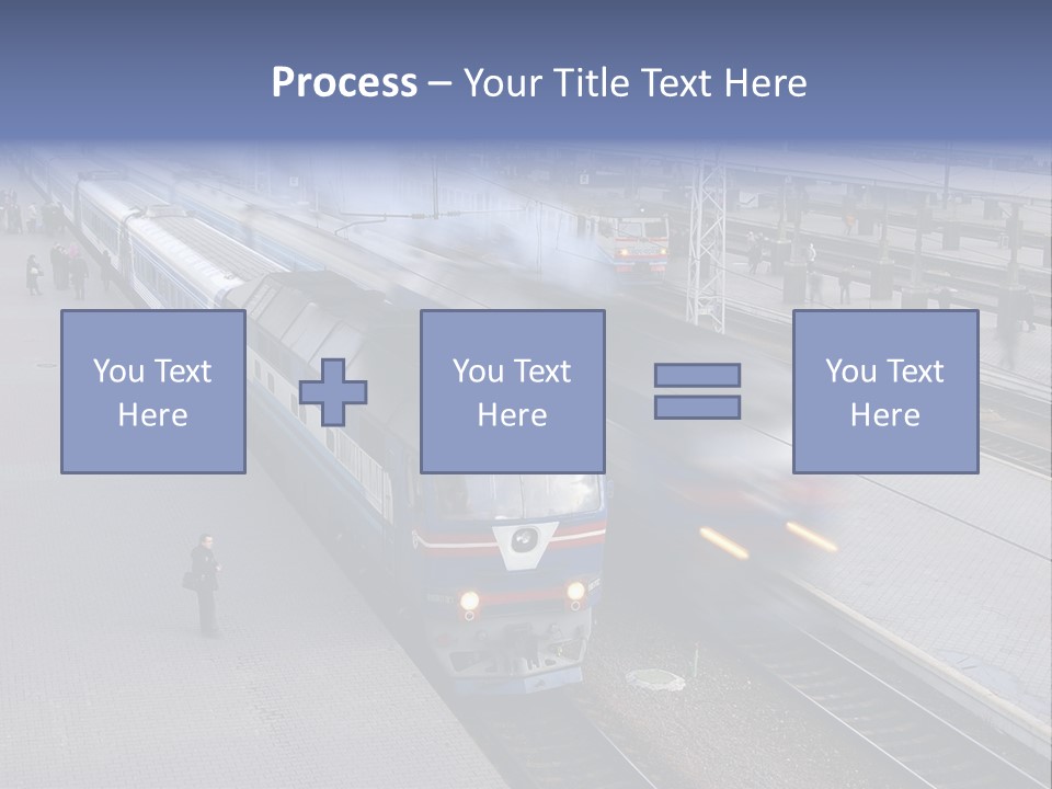 Train Movement Perspective PowerPoint Template