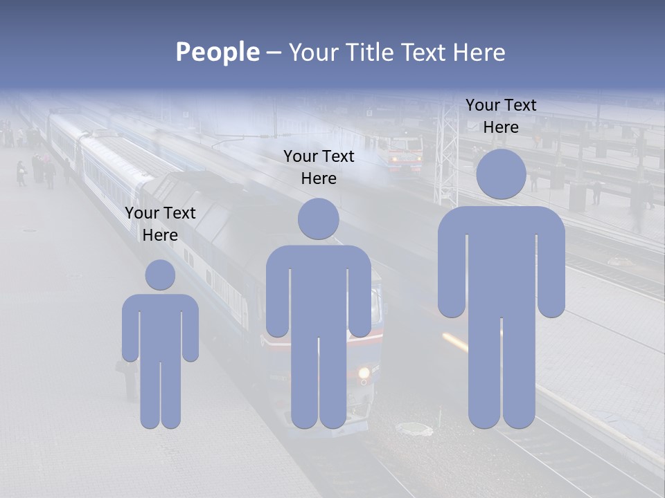 Train Movement Perspective PowerPoint Template