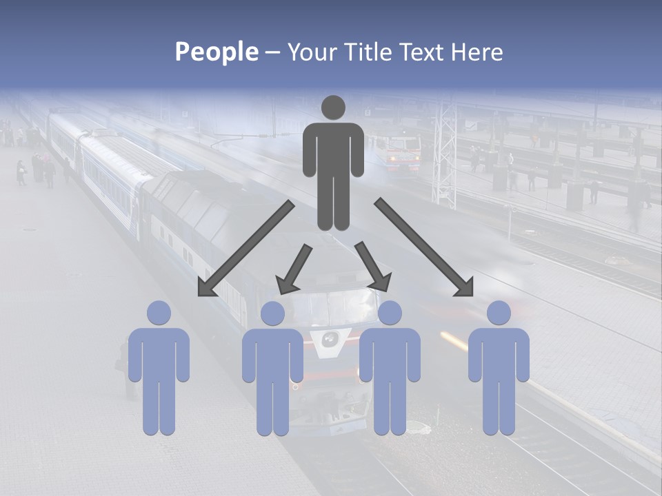 Train Movement Perspective PowerPoint Template