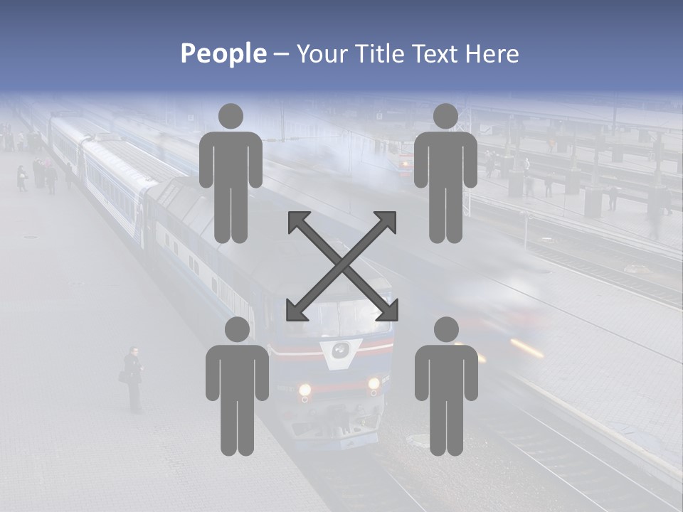 Train Movement Perspective PowerPoint Template