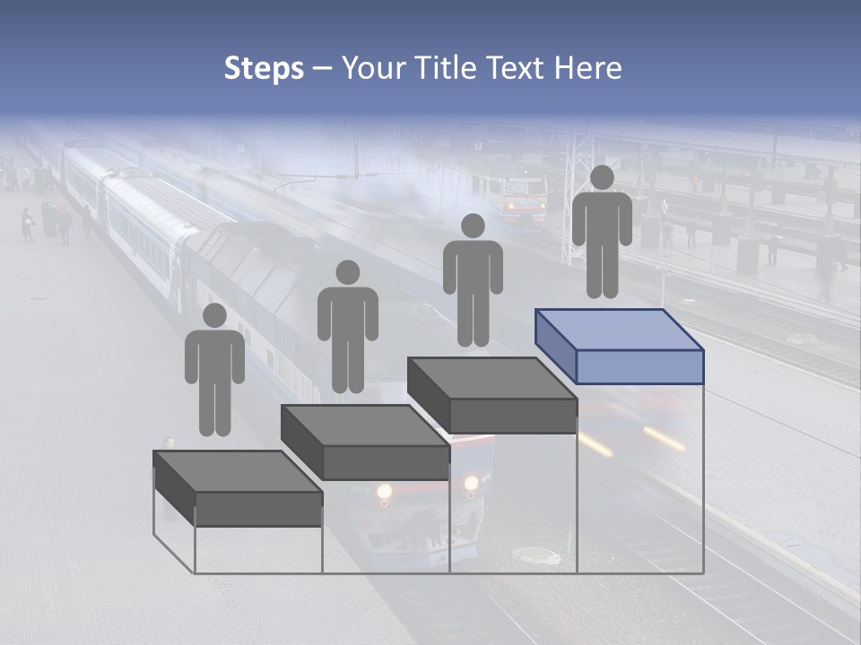 Train Movement Perspective PowerPoint Template