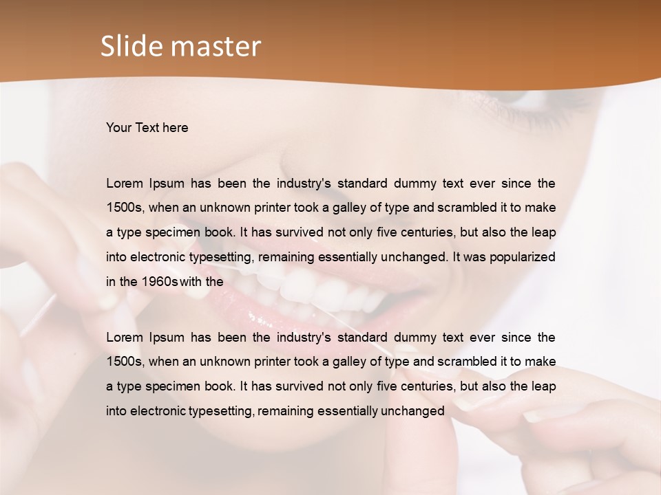 Healthcare Brunette Attractive PowerPoint Template