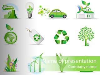 Sparse Element Recycle PowerPoint Template