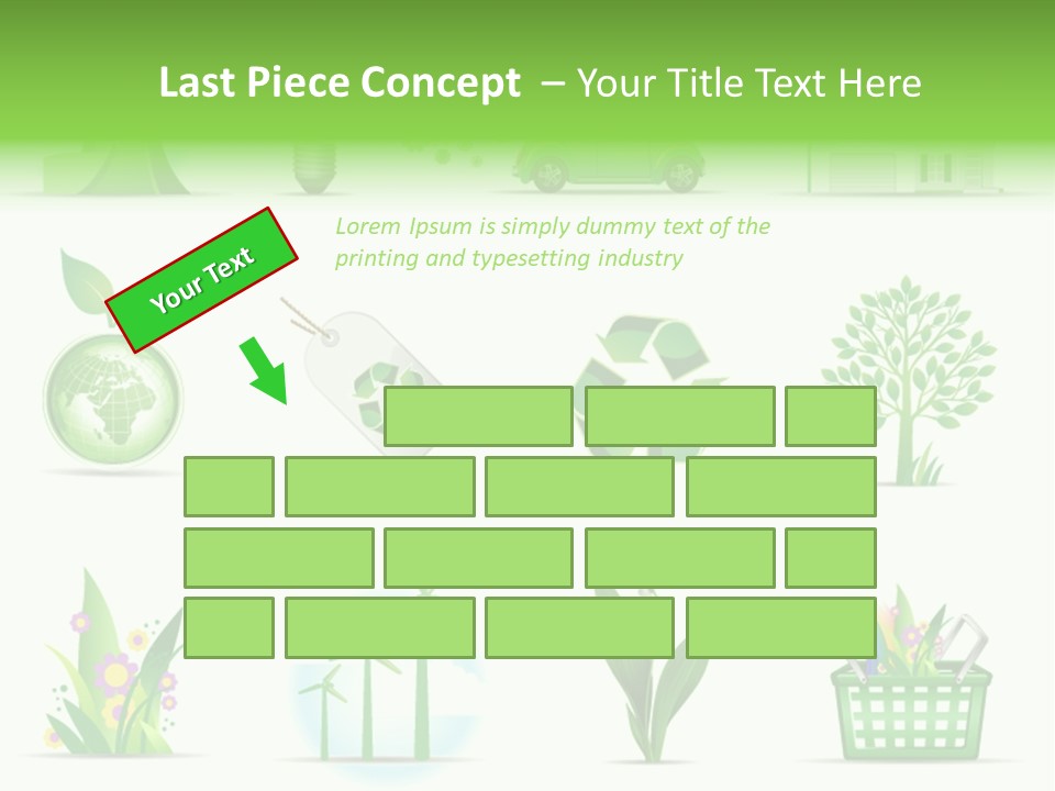 Sparse Element Recycle PowerPoint Template