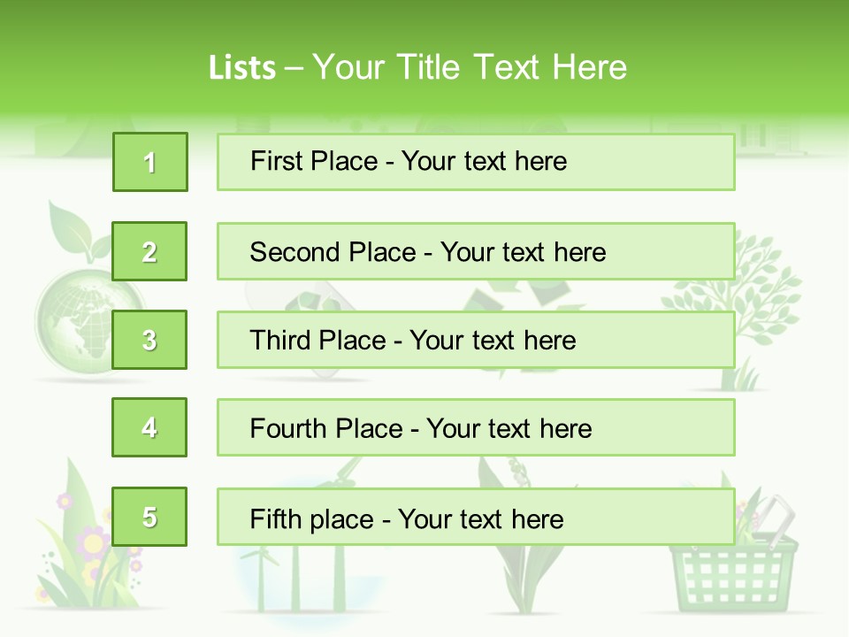 Sparse Element Recycle PowerPoint Template