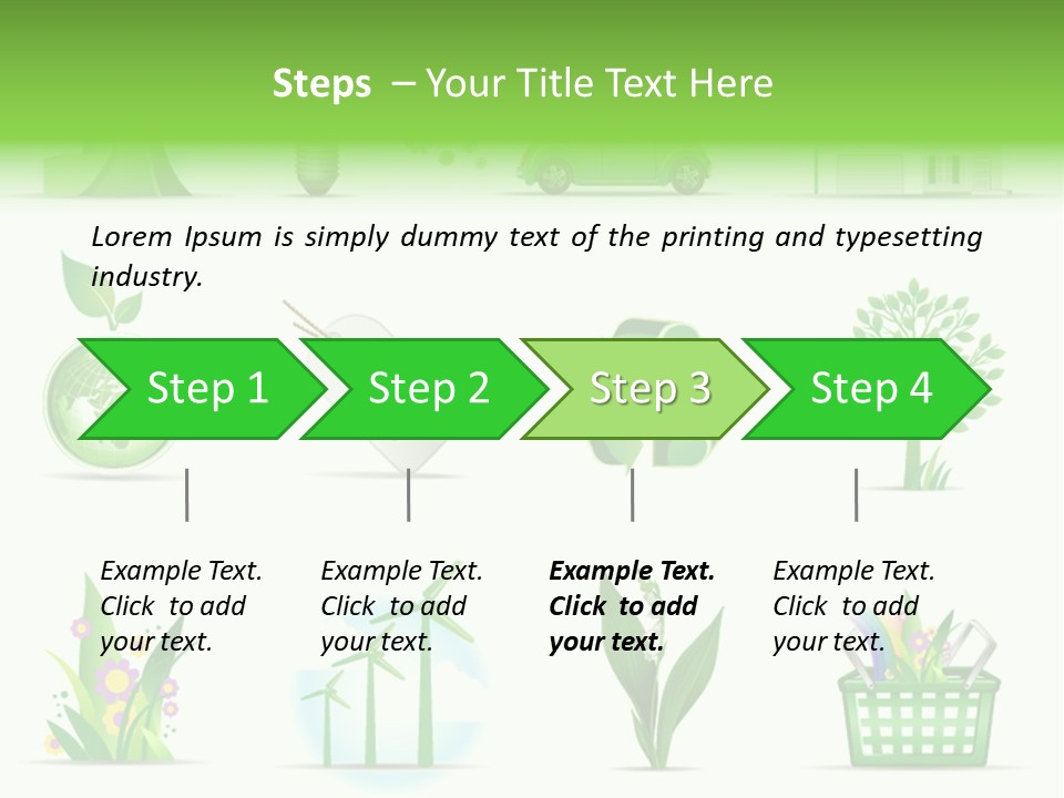 Sparse Element Recycle PowerPoint Template