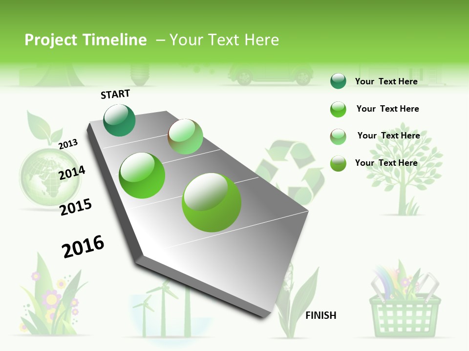 Sparse Element Recycle PowerPoint Template