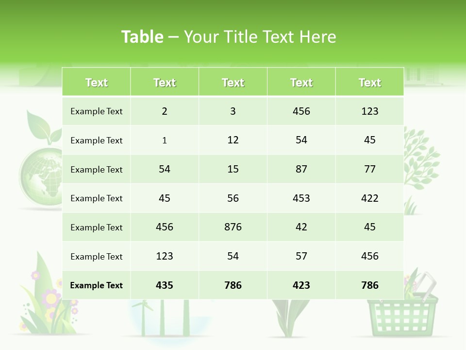Sparse Element Recycle PowerPoint Template
