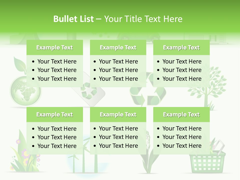 Sparse Element Recycle PowerPoint Template