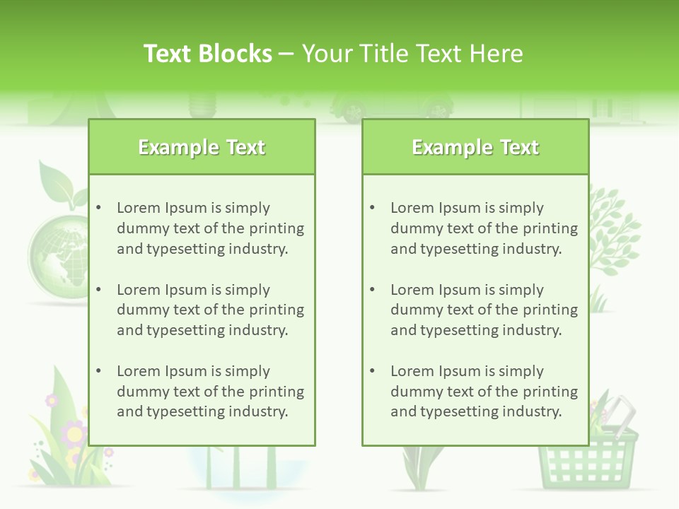 Sparse Element Recycle PowerPoint Template