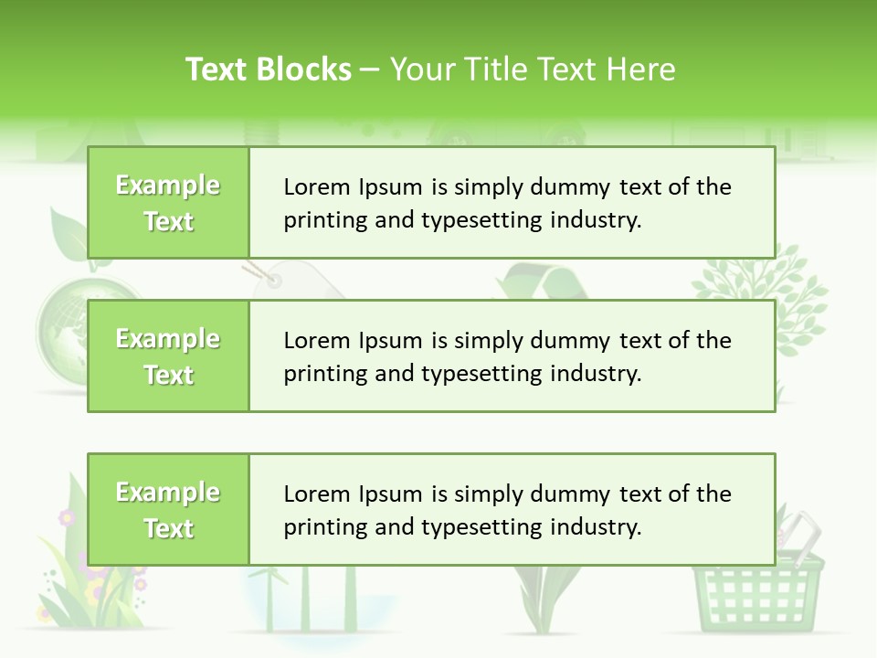 Sparse Element Recycle PowerPoint Template