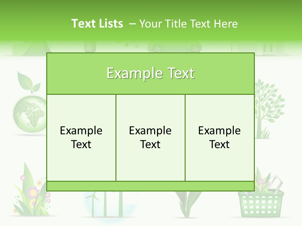 Sparse Element Recycle PowerPoint Template