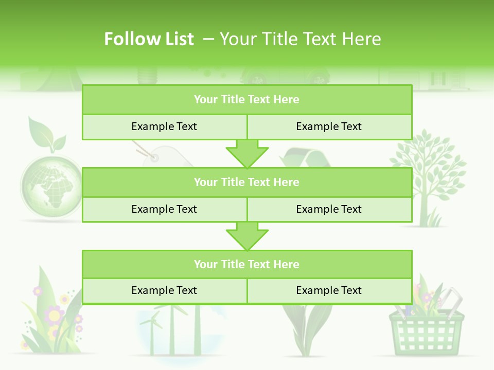 Sparse Element Recycle PowerPoint Template