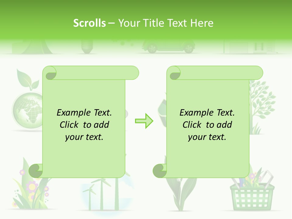 Sparse Element Recycle PowerPoint Template