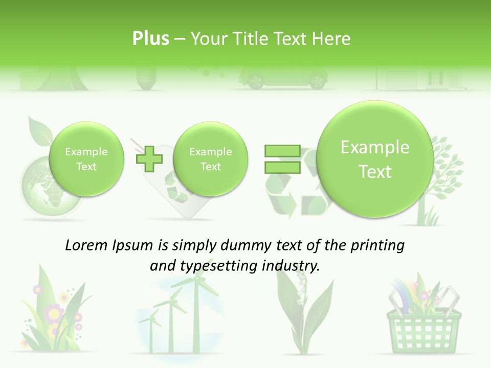 Sparse Element Recycle PowerPoint Template