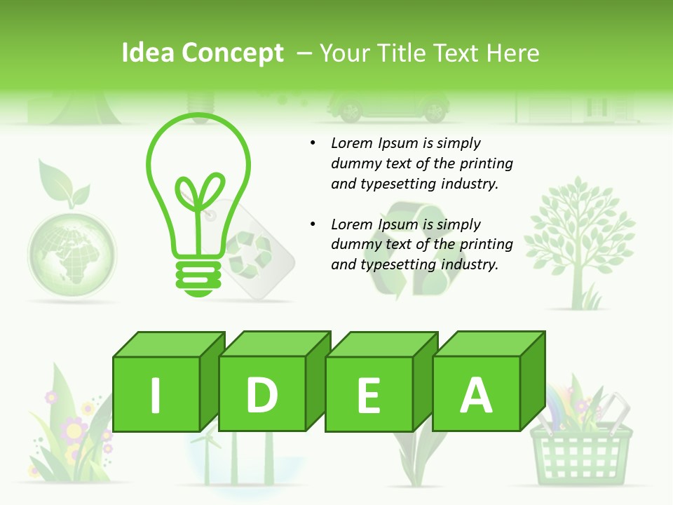 Sparse Element Recycle PowerPoint Template