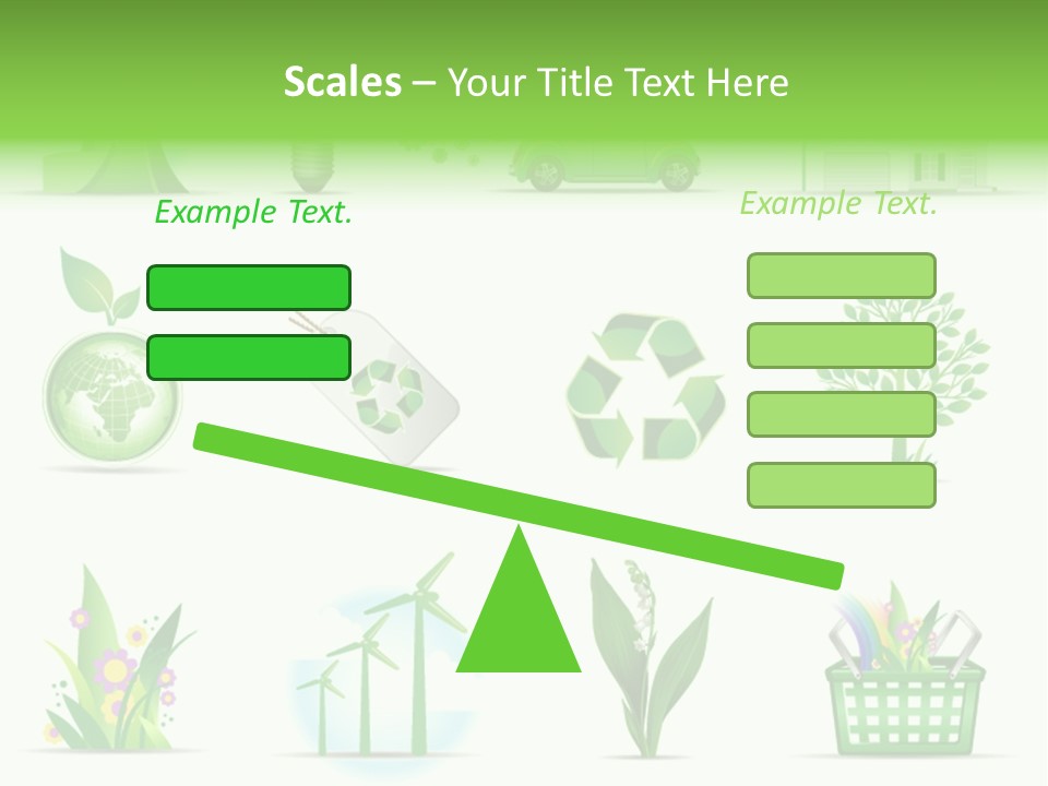 Sparse Element Recycle PowerPoint Template