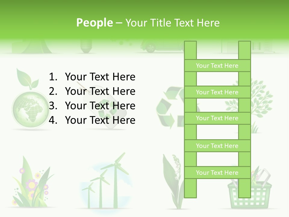 Sparse Element Recycle PowerPoint Template