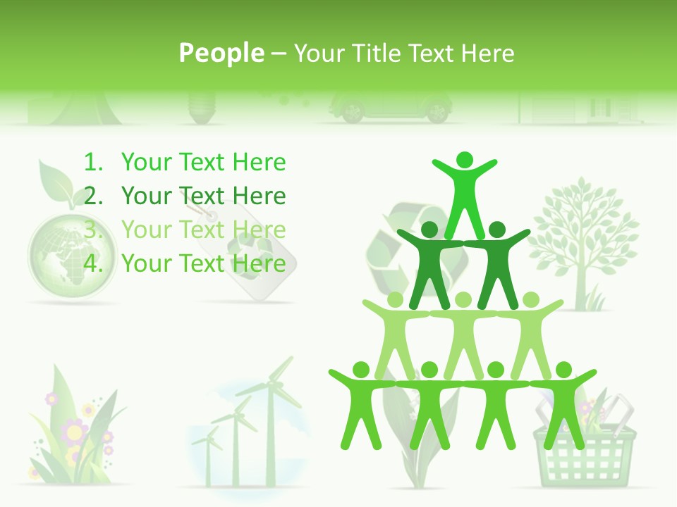 Sparse Element Recycle PowerPoint Template