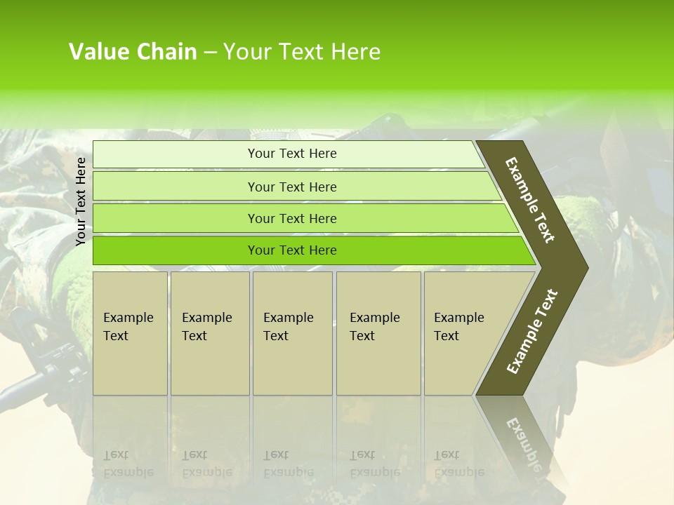 Holding American Marines PowerPoint Template