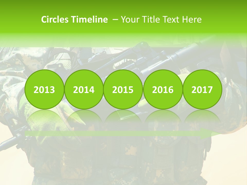 Holding American Marines PowerPoint Template