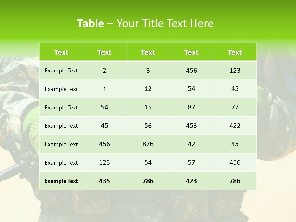 Holding American Marines PowerPoint Template