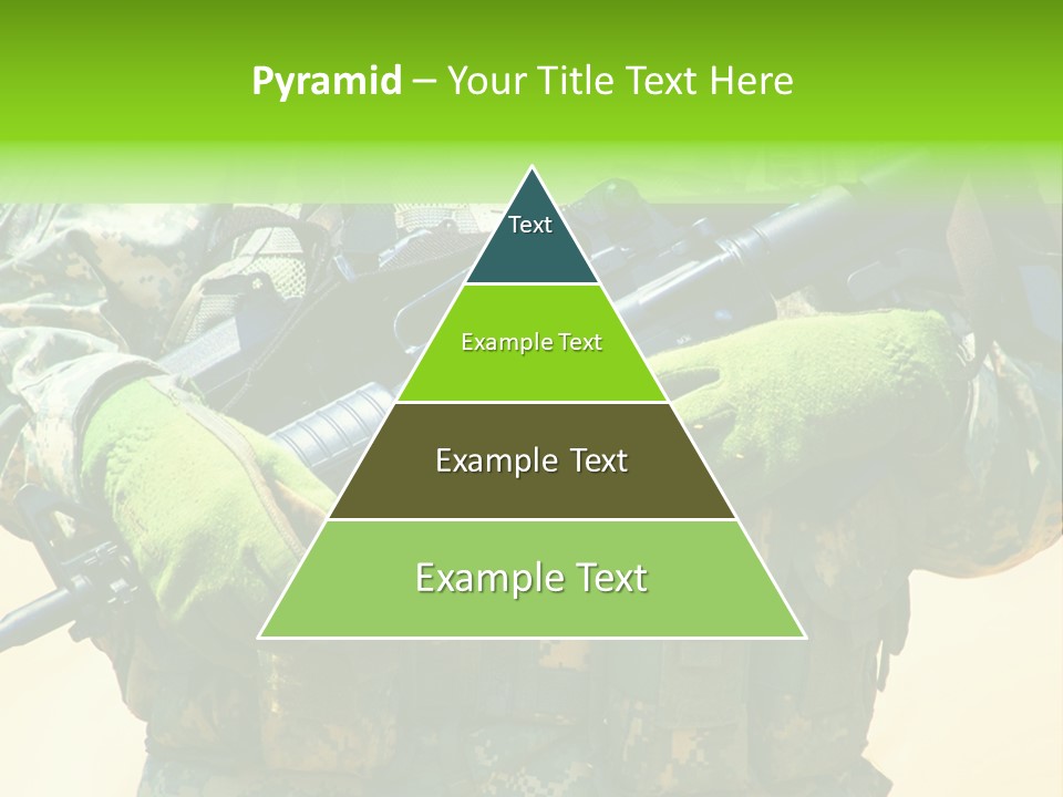 Holding American Marines PowerPoint Template