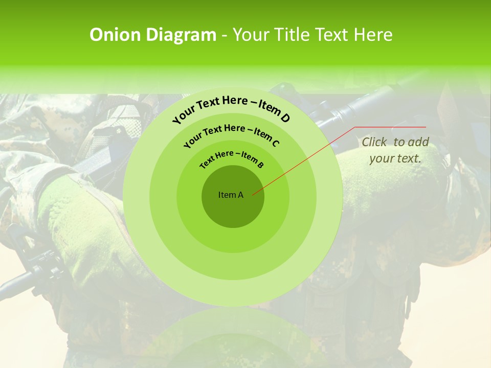 Holding American Marines PowerPoint Template