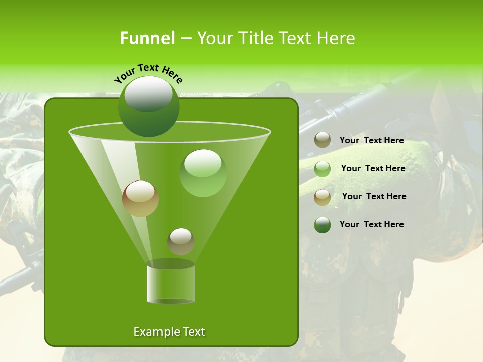 Holding American Marines PowerPoint Template