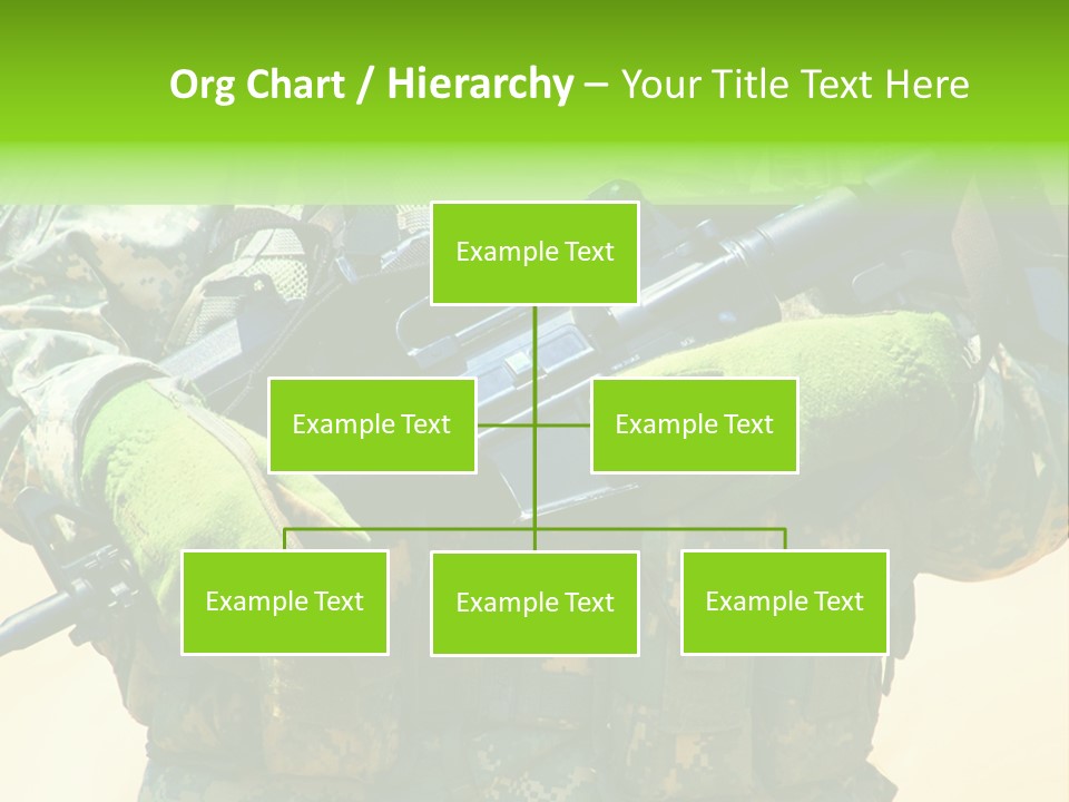 Holding American Marines PowerPoint Template