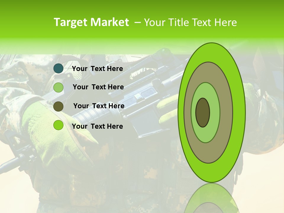 Holding American Marines PowerPoint Template