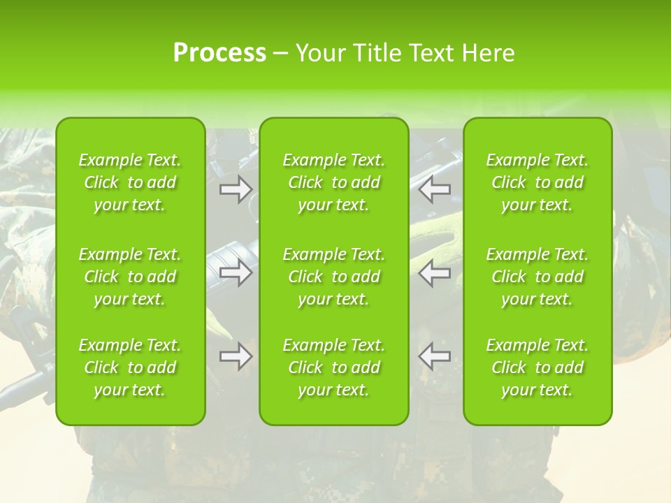 Holding American Marines PowerPoint Template