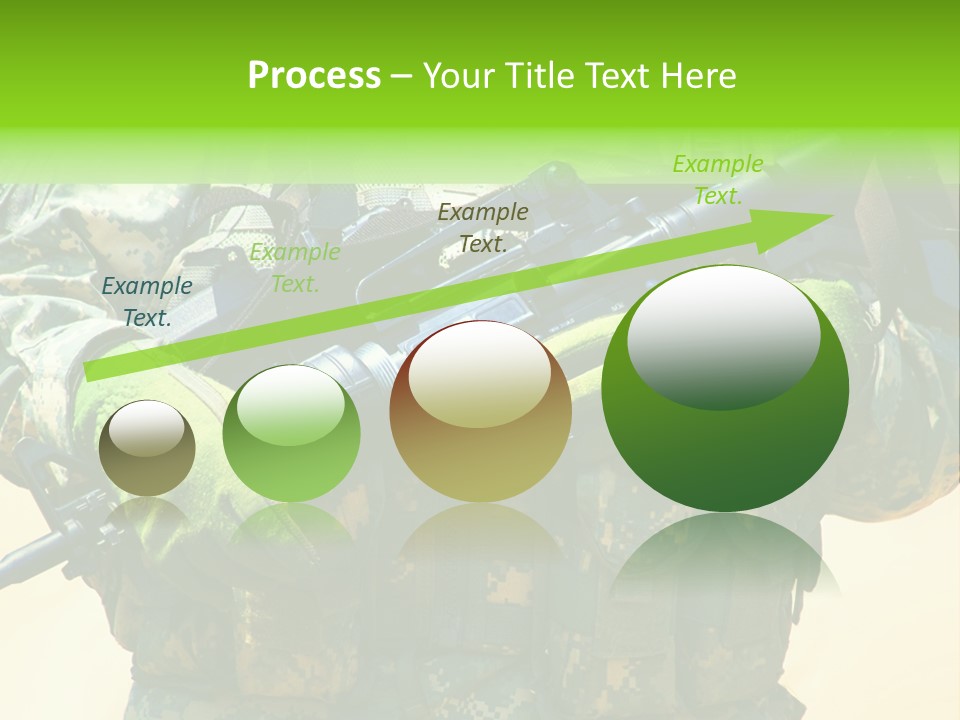 Holding American Marines PowerPoint Template